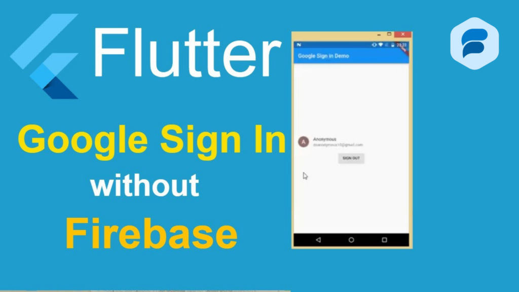 Google Sign in using Flutter and Firebase